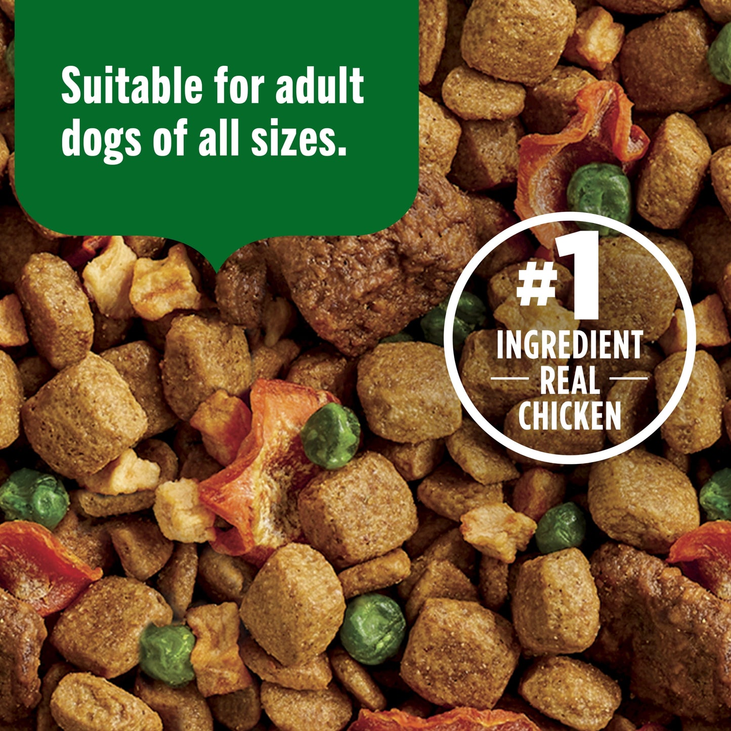 Nutrish Dish Chicken & Brown Rice Recipe with Veggie & Fruit Blend Dry Dog Food, 23 lb. Bag (Rachael Ray)