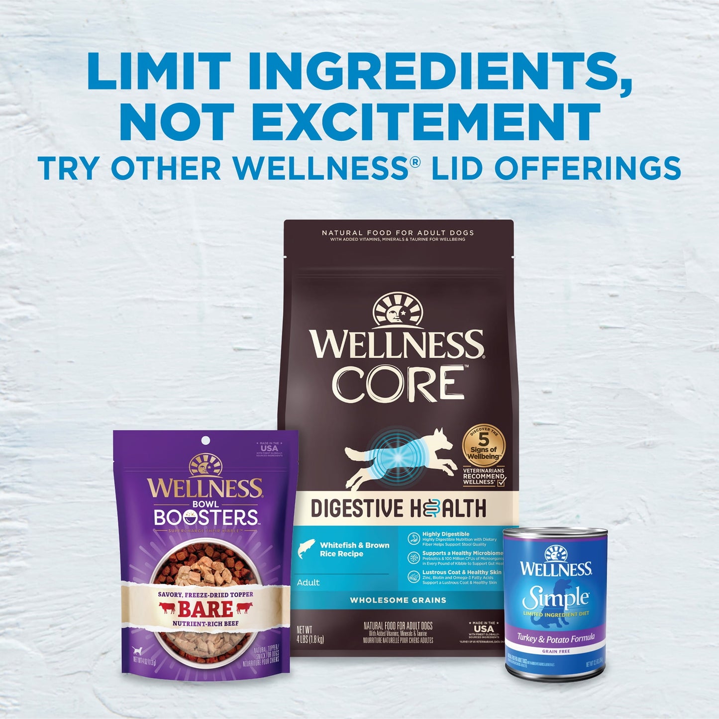 Wellness Simple Natural Limited Ingredient Dry Dog Food, Lamb and Oatmeal Recipe, 26-Pound Bag
