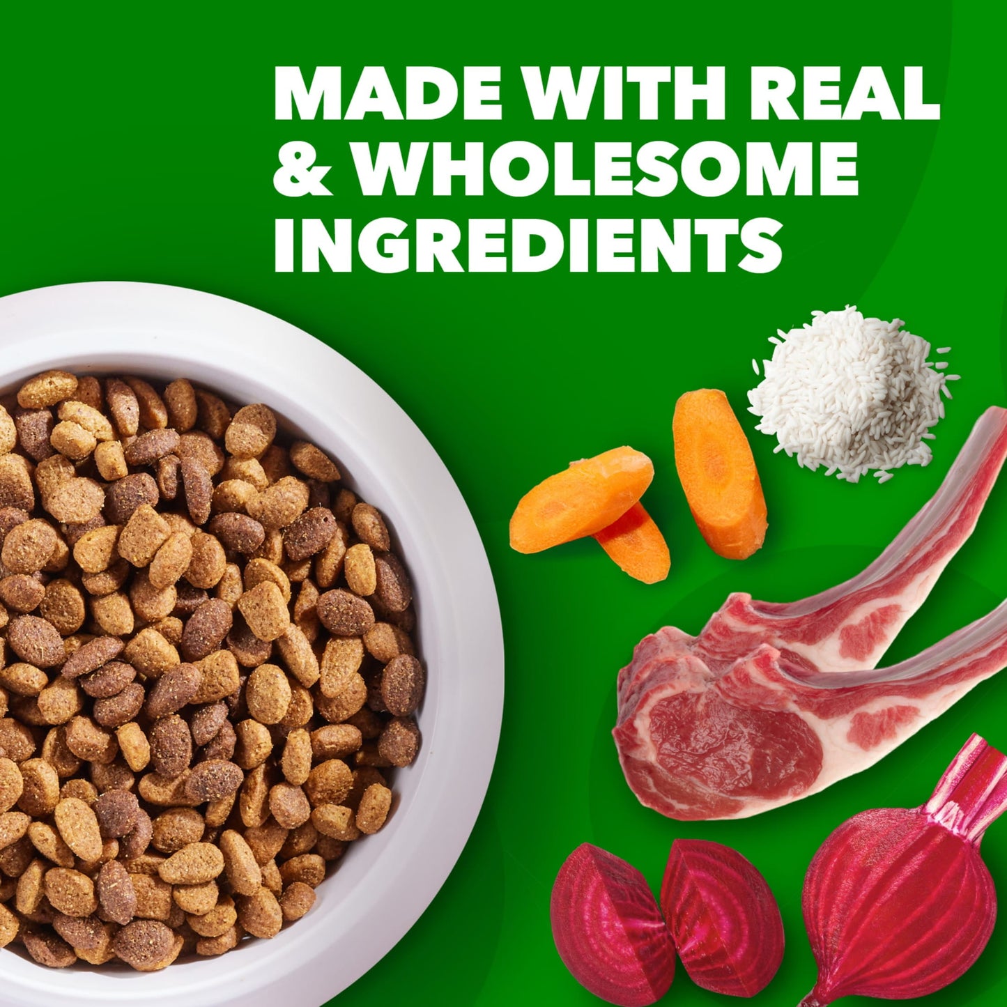 Iams Proactive Health Minichunks Dry Dog Food With Real Lamb & Rice, 7 Lb. Bag