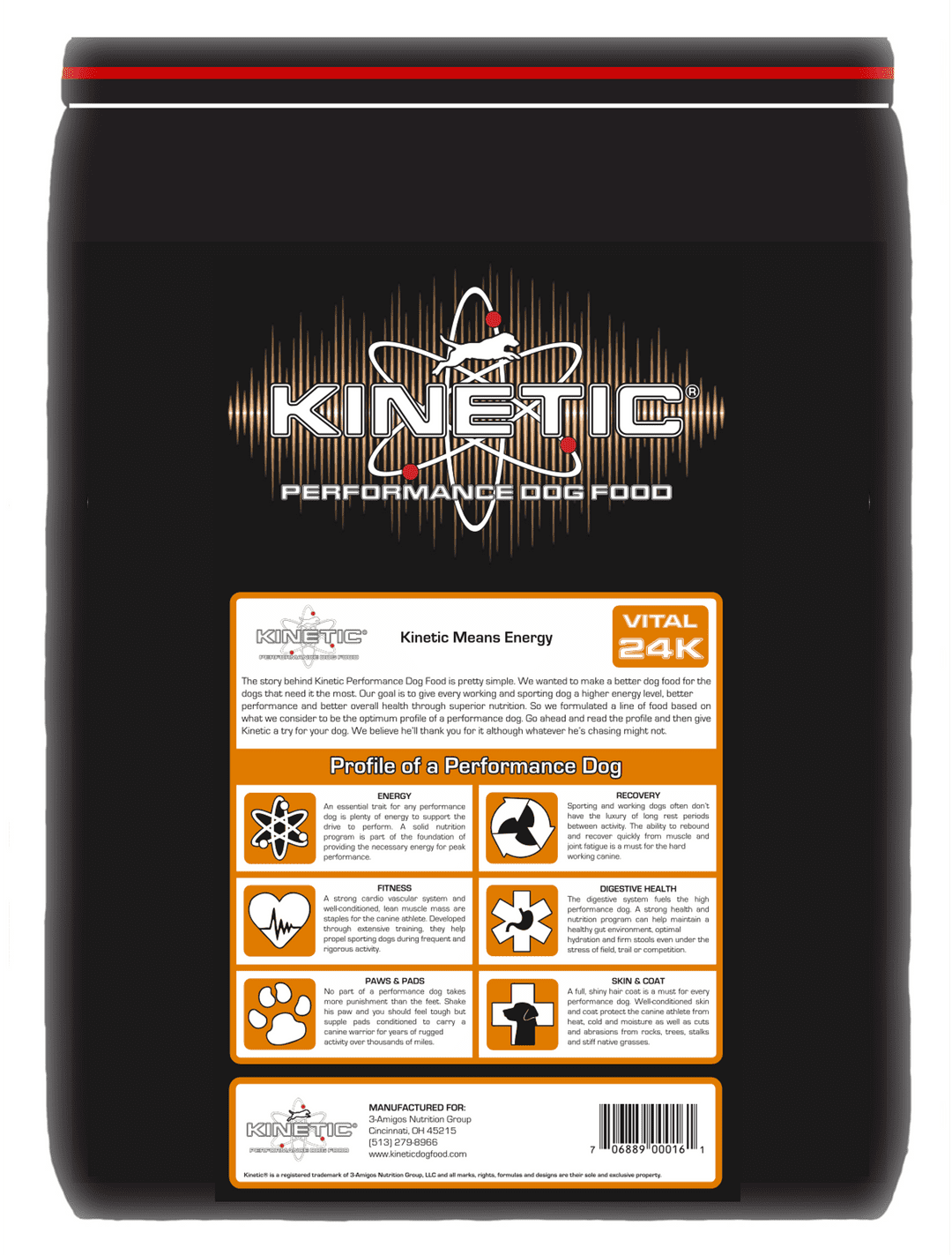 43903-Vital 24K Kinetic Dog food 35 lb.