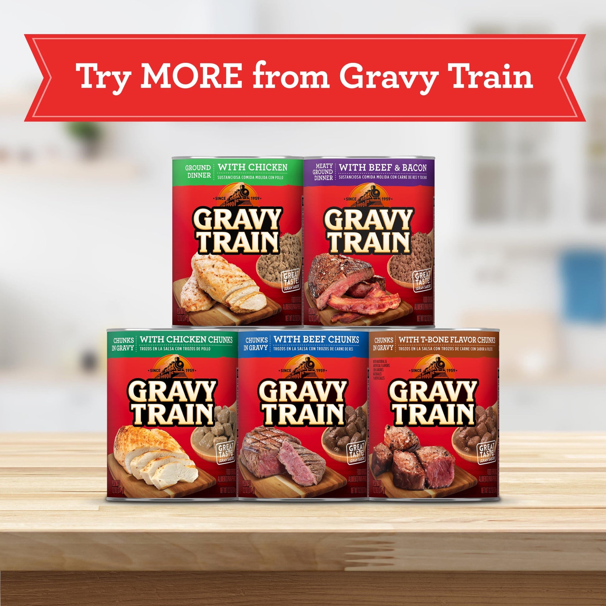 Gravy Train Meaty Classic Beef, Liver & Bacon Flavor Dry Dog Food, 3.5 lb. Bag