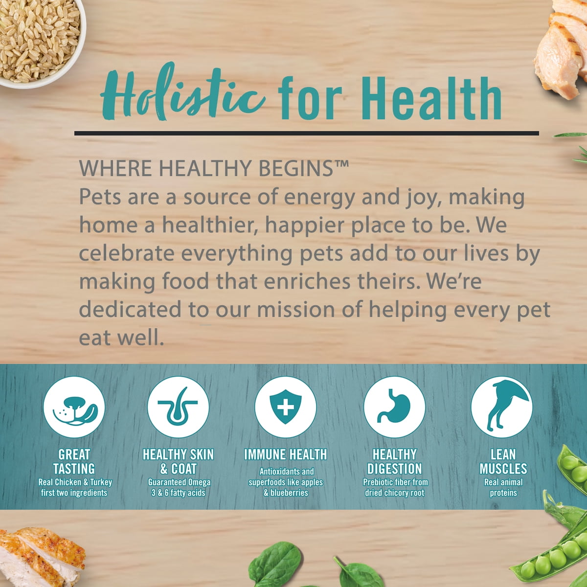 Chicken Soup for the Soul Small Bites Adult Dog Dry Food - Chicken, Turkey & Brown Rice, 28 lb. Bag