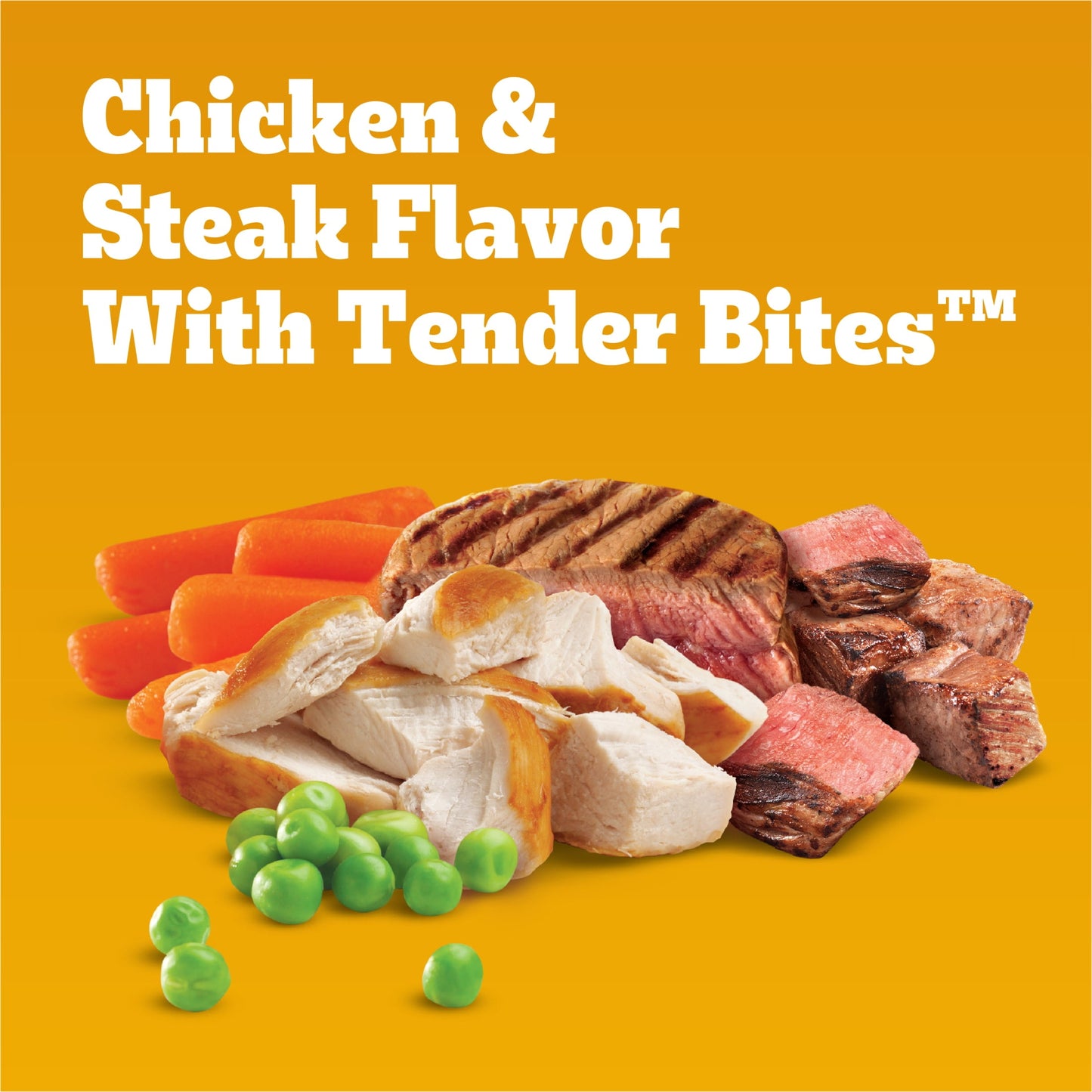 Pedigree With Tender Bites Chicken And Steak Dry Dog Food, 14 Lb Bag