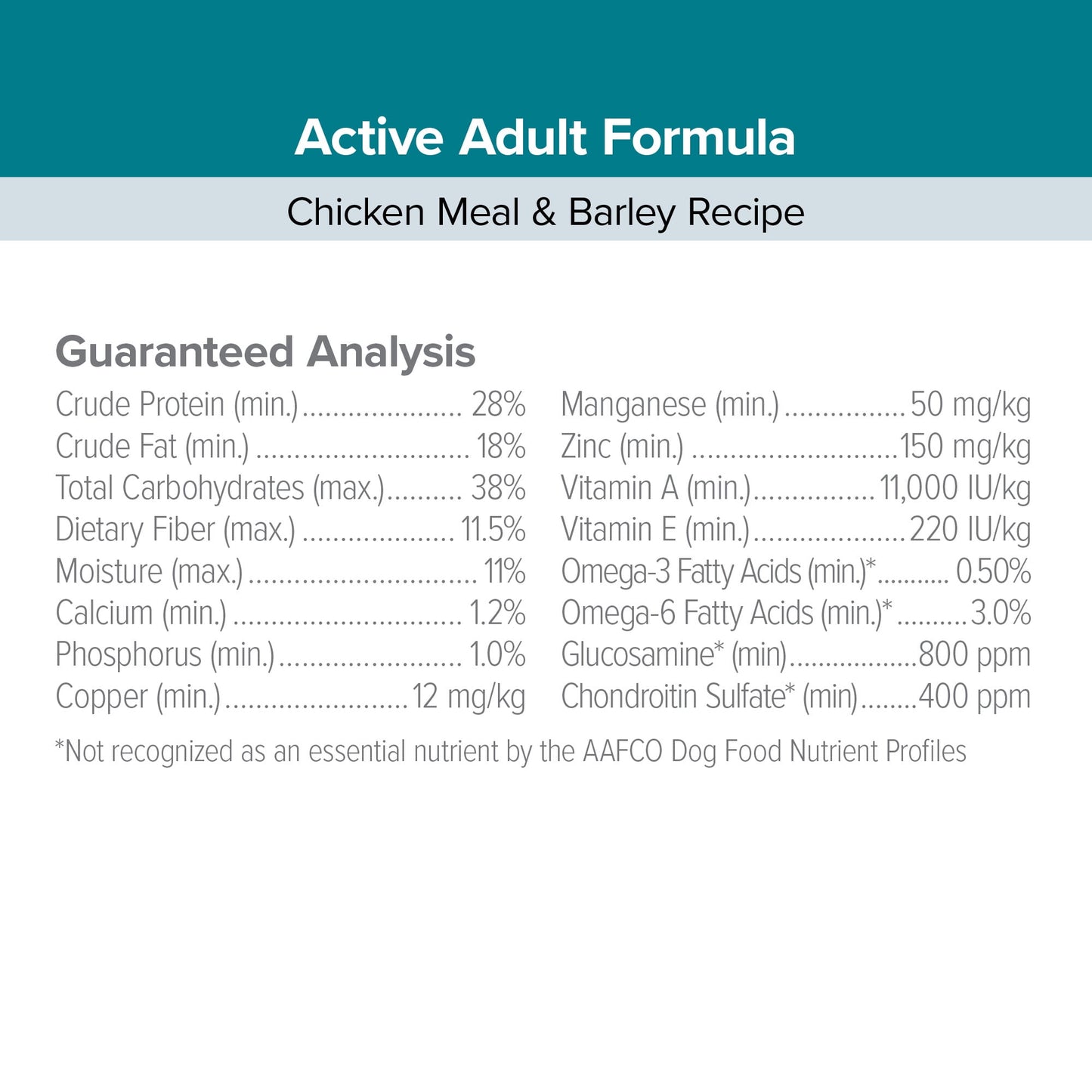EnTrust Premium Active Adult Dog Food Chicken Meal Barley Recipe 35lbs