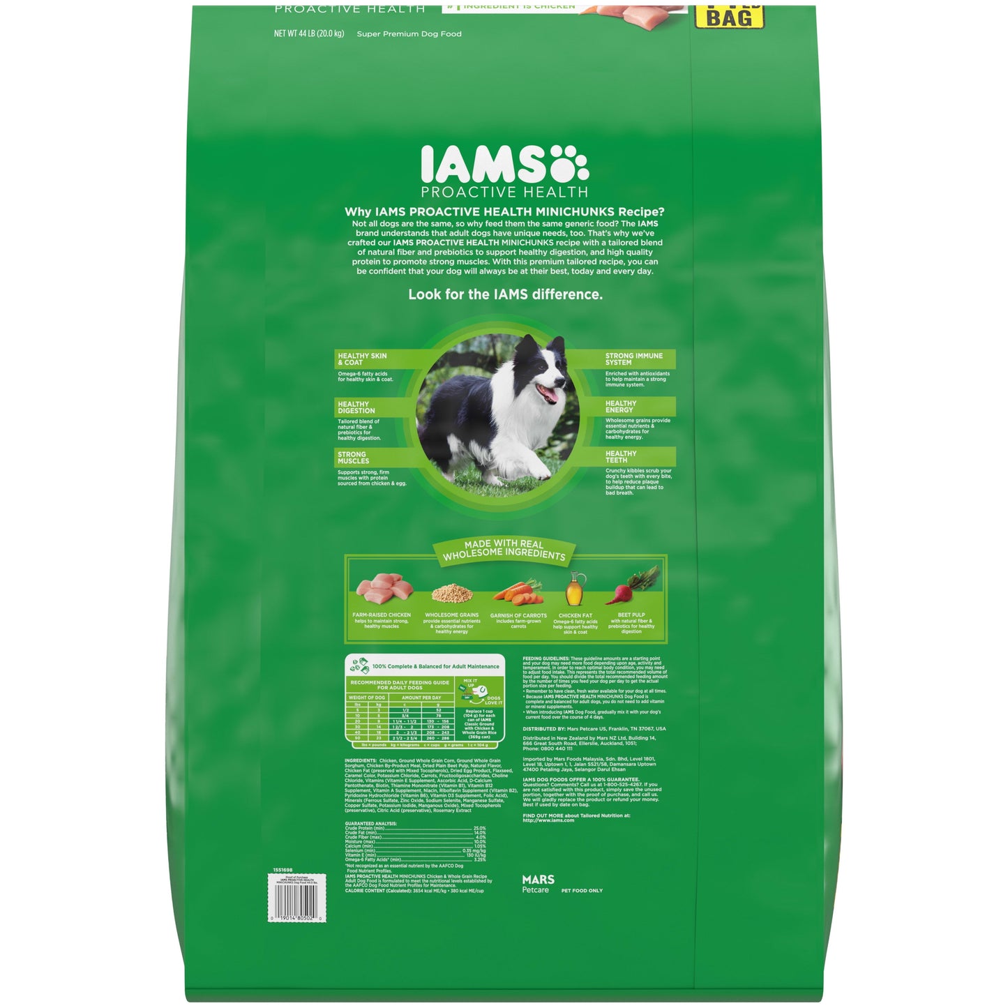 Iams Proactive Health Minichunks Adult Small Kibble Dry Dog Food With Real Chicken, 44 Lb. Bag