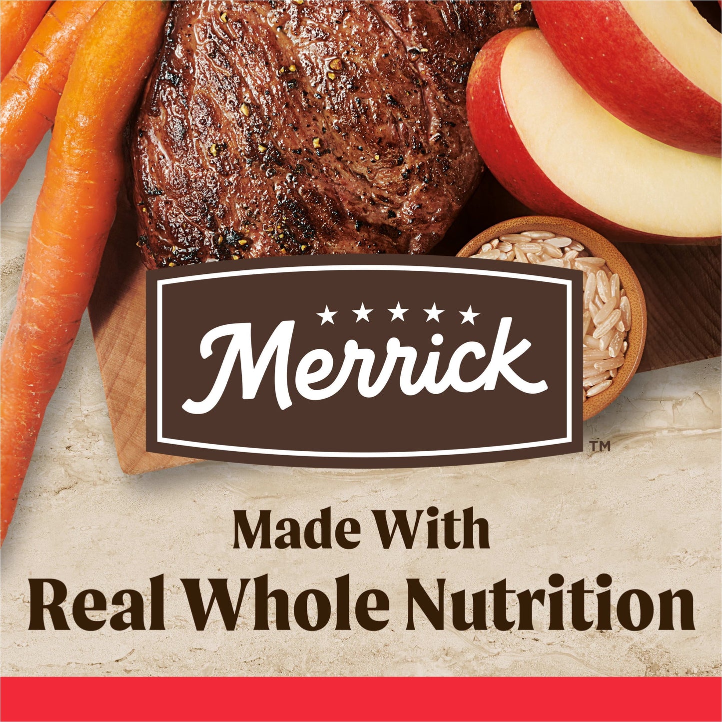 Merrick Healthy Grains Premium Adult Dry Dog Food, Wholesome And Natural Kibble With Beef And Brown Rice, 33.0 lb. Bag