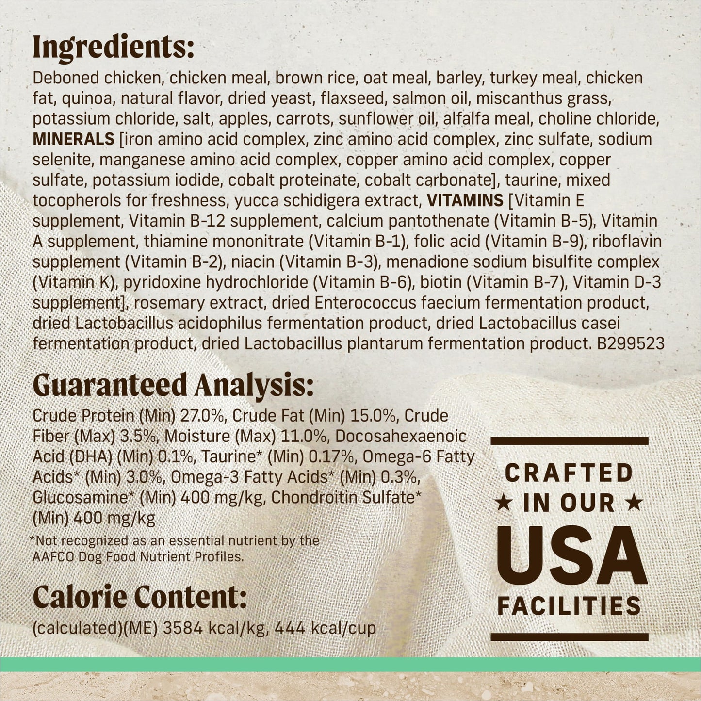 Merrick Healthy Grains Premium Dry Dog Food, Wholesome And Natural Dry Chicken Kibble, Senior Recipe, 25.0 lb. Bag