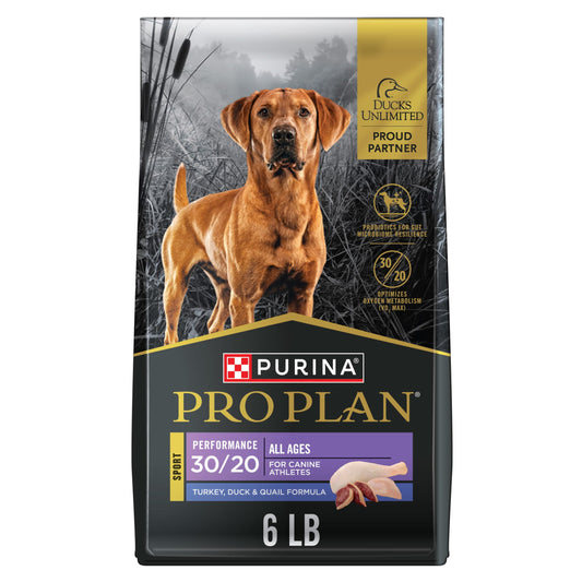 Purina Pro Plan Sport Performance 30/20 High Protein Dry Dog Food, Turkey, Duck, Quail Recipe