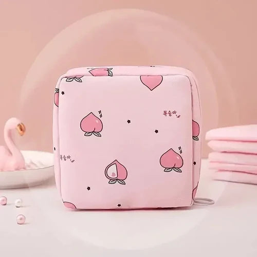 Women Sanitary Napkin Tampon Storage Bag Portable Waterproof Organizer