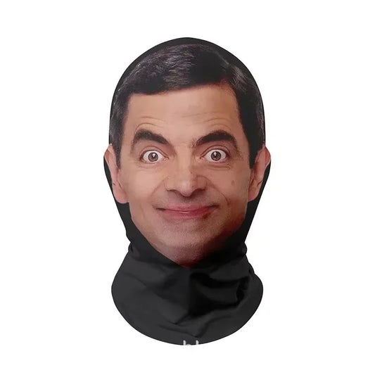 3D CR7 Messi Seamless Mask Funny Face Printed Head Scarf Famous Person