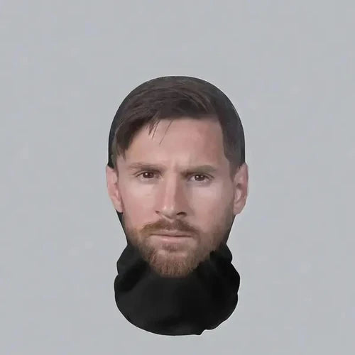 3D CR7 Messi Seamless Mask Funny Face Printed Head Scarf Famous Person