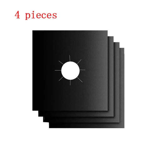 4 Pieces 27 Cm Gas Stove Surface Protection Pad Washable Oil And Dirt