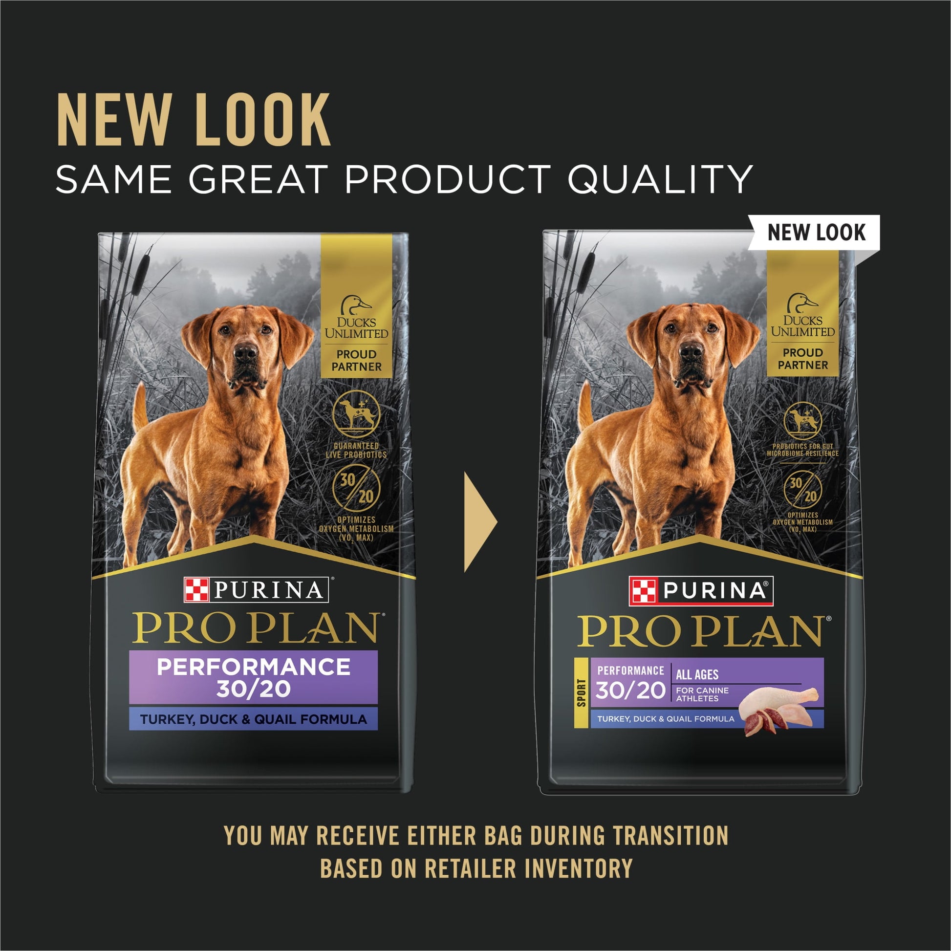 Purina Pro Plan Sport Performance 30/20 High Protein Dry Dog Food, Turkey, Duck, Quail Recipe