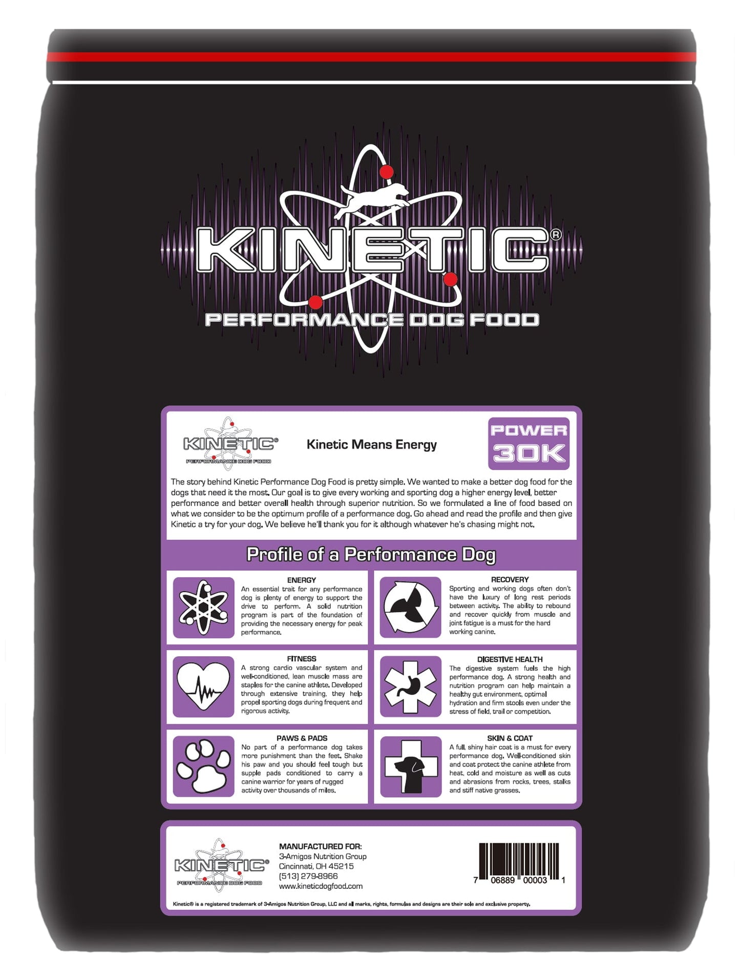 43901-Power 30K Kinetic Dog food 35 lb.