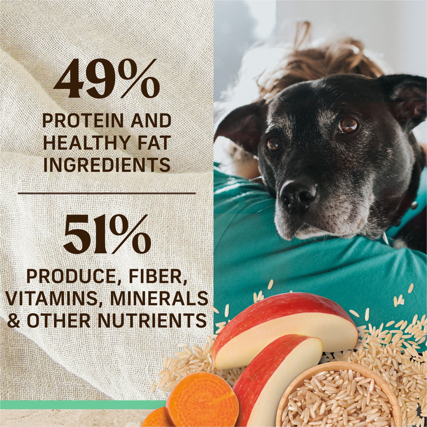 Merrick Healthy Grains Premium Dry Dog Food, Wholesome And Natural Dry Chicken Kibble, Senior Recipe, 25.0 lb. Bag
