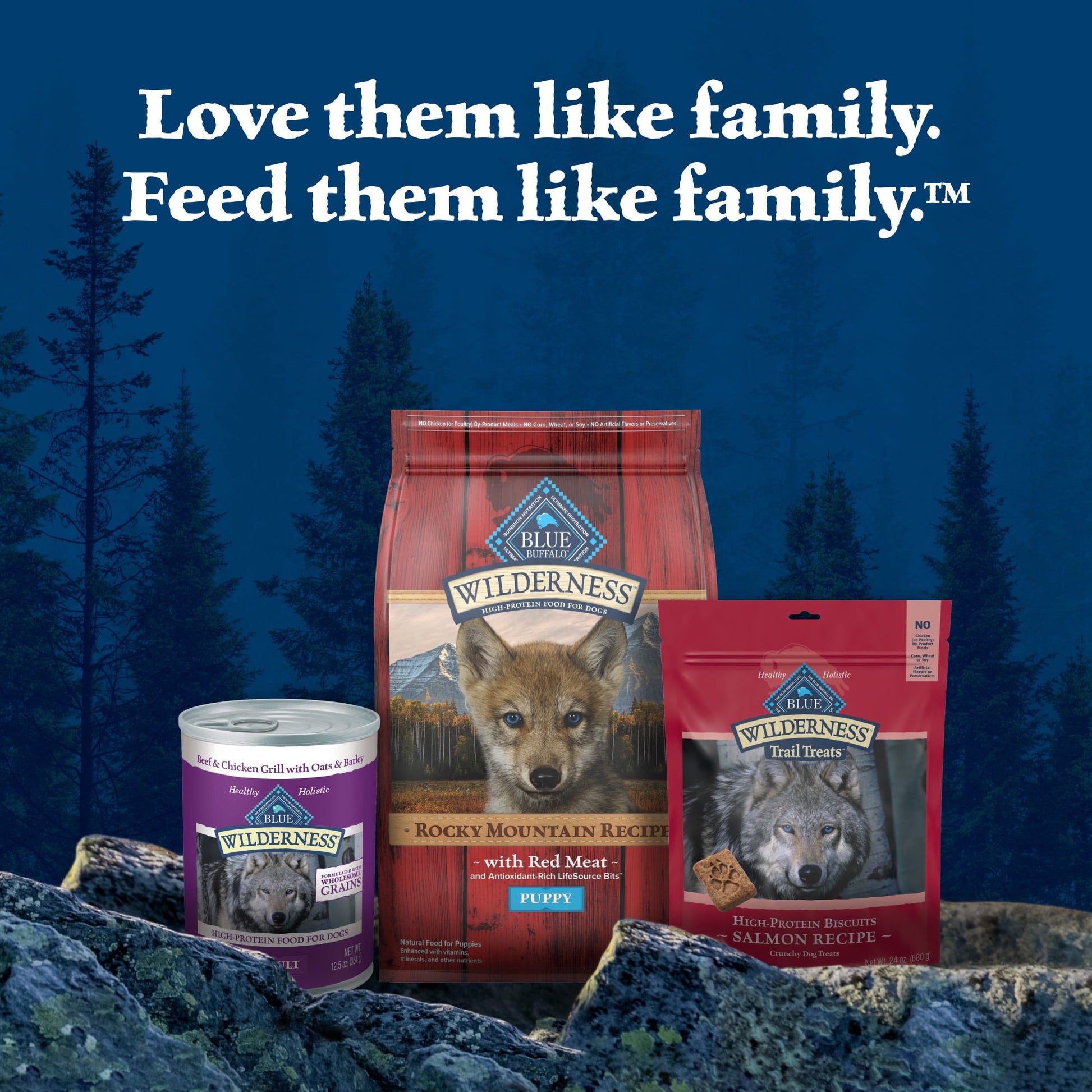 Blue Buffalo Wilderness Natural Dry Puppy Food, Red Meat & Whole Grains, 4.5-lb